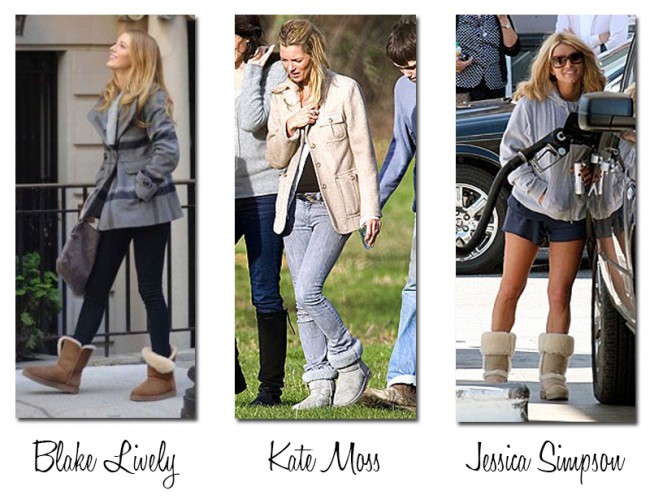 uggs celebrity kollasje red